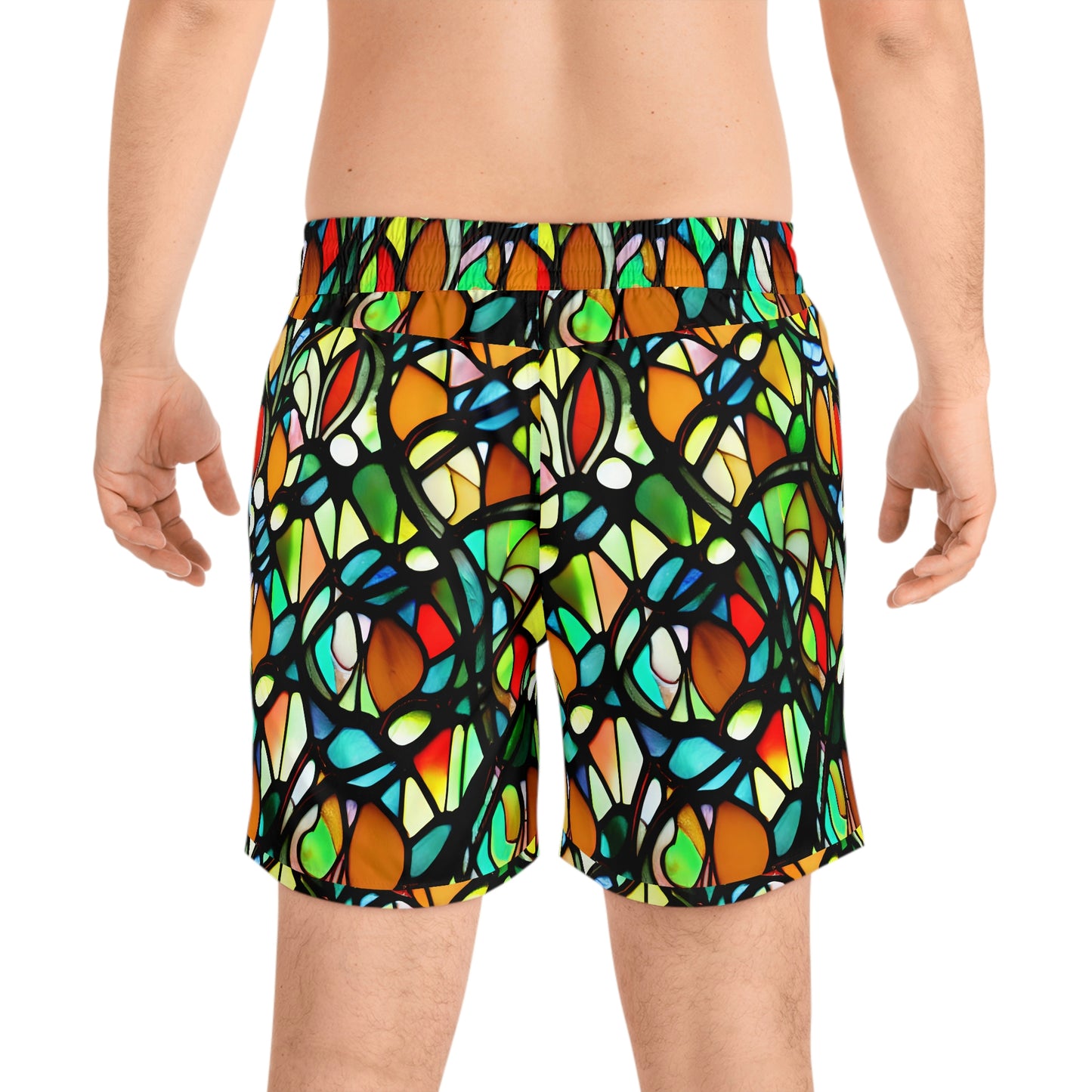 Mosaic Men's Mid-Length Swim Shorts