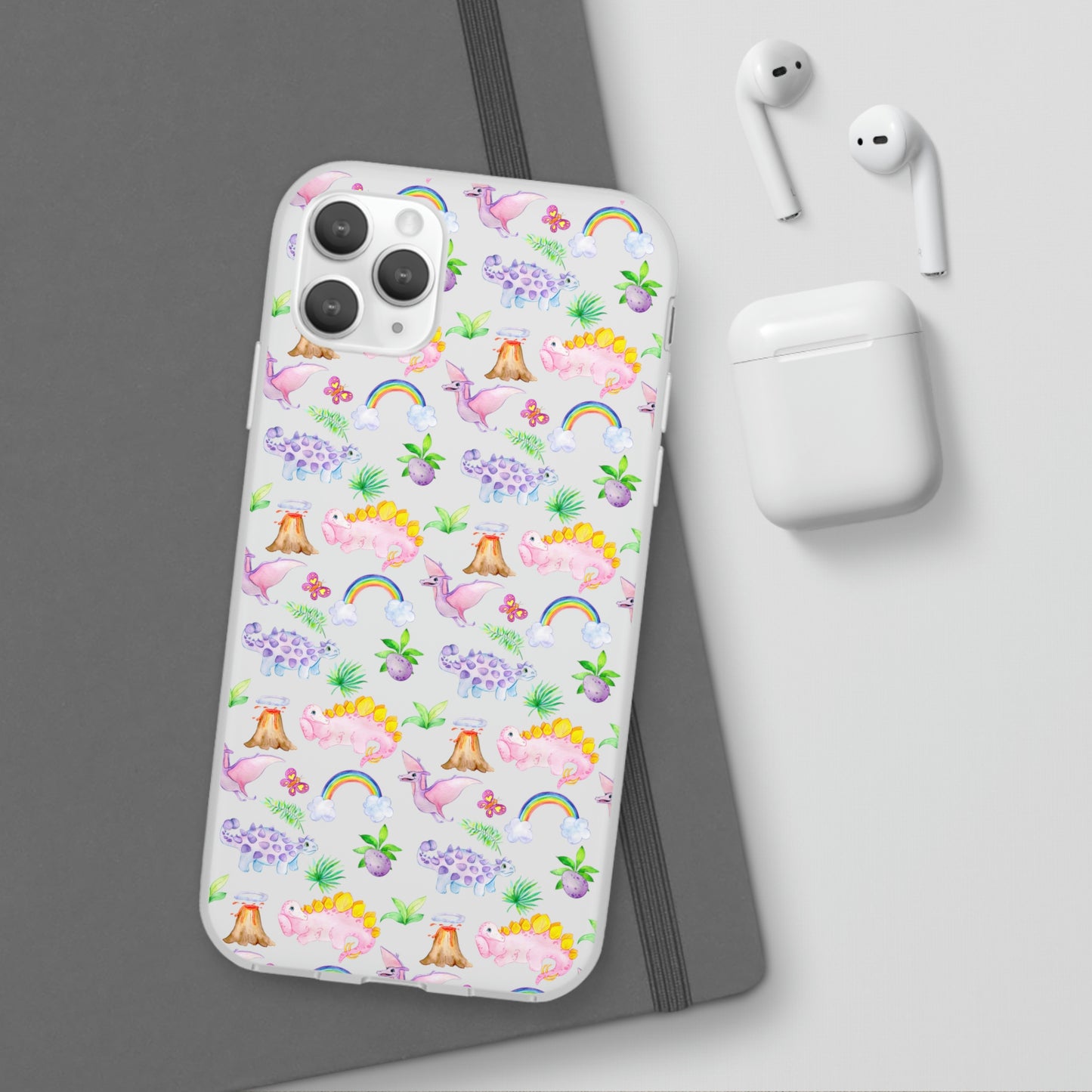 Pink Dinosaur Flexi Cases