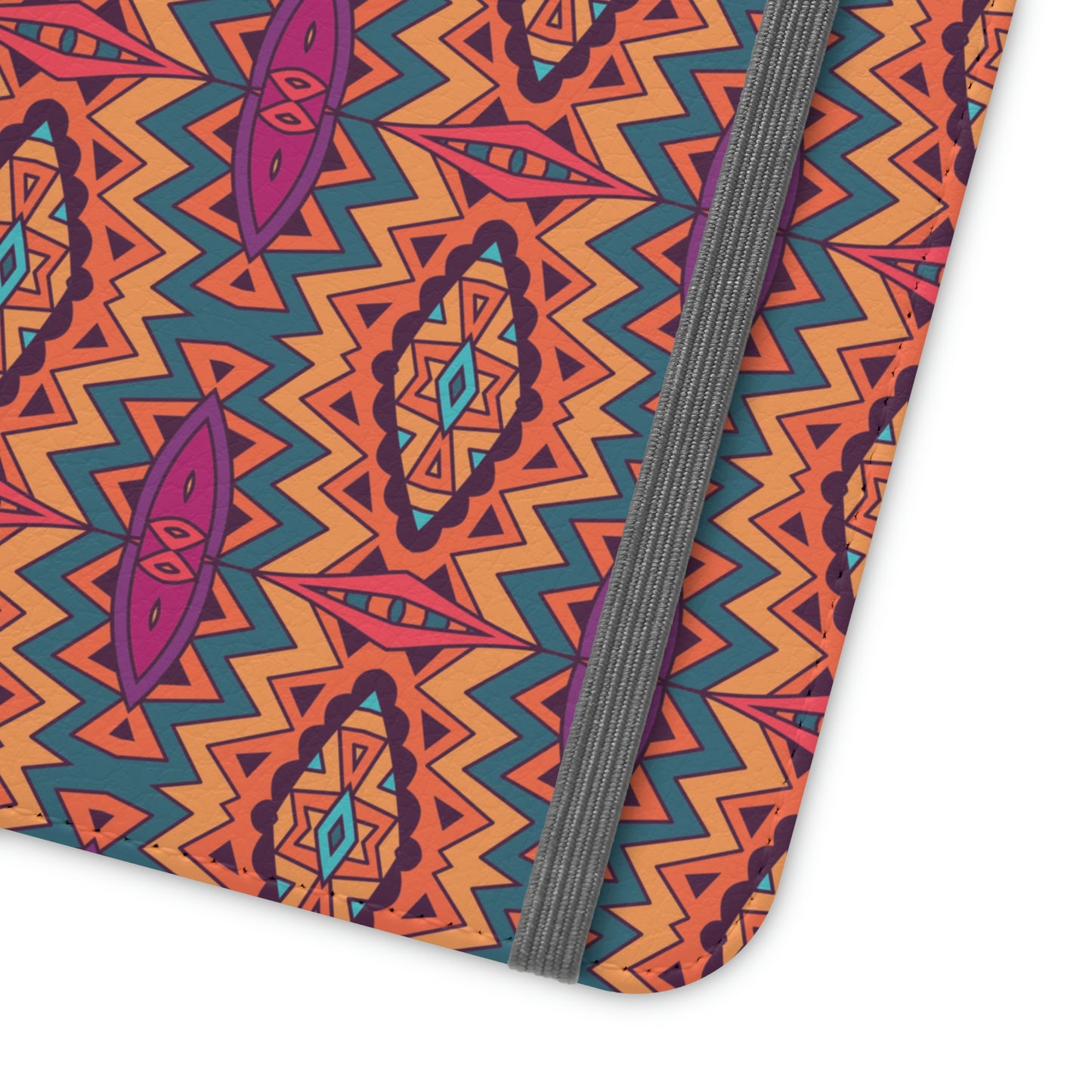 Orange Mandala Flip Cases