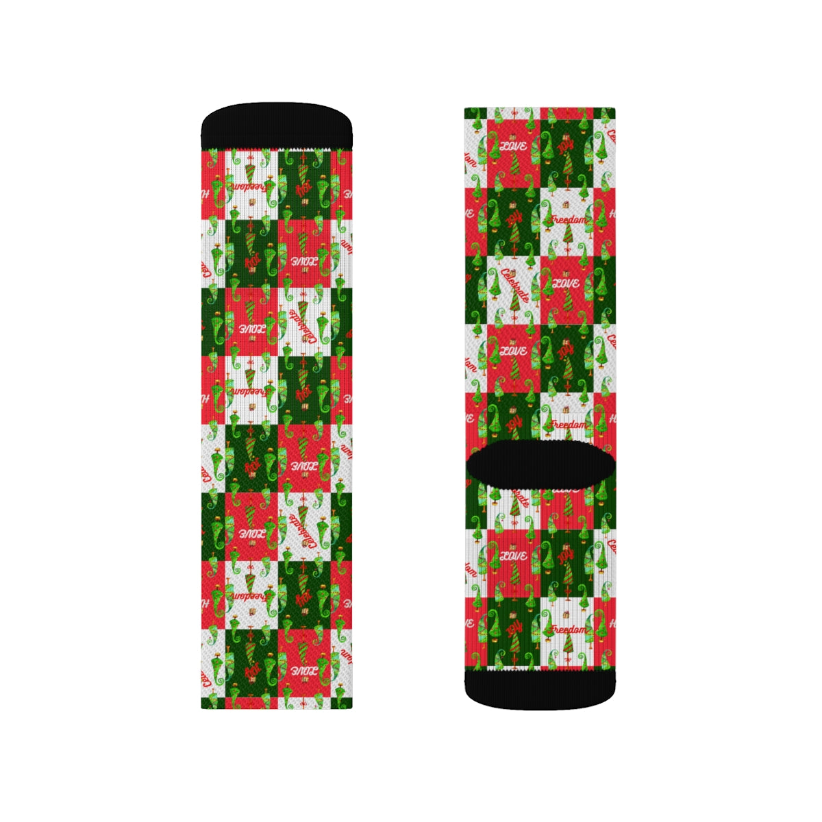 Sublimation Socks xmas red