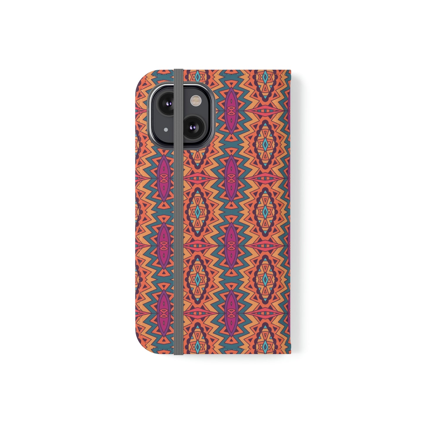 Orange Mandala Flip Cases