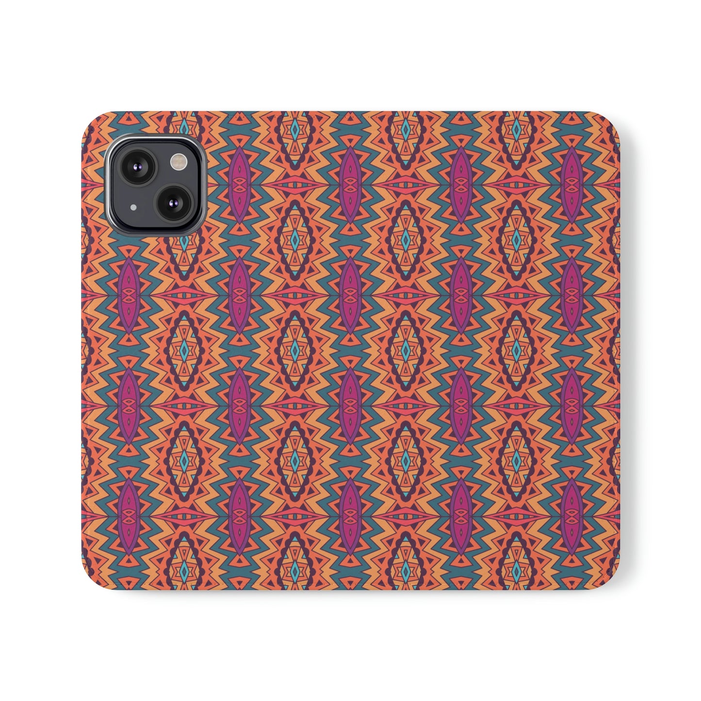 Orange Mandala Flip Cases