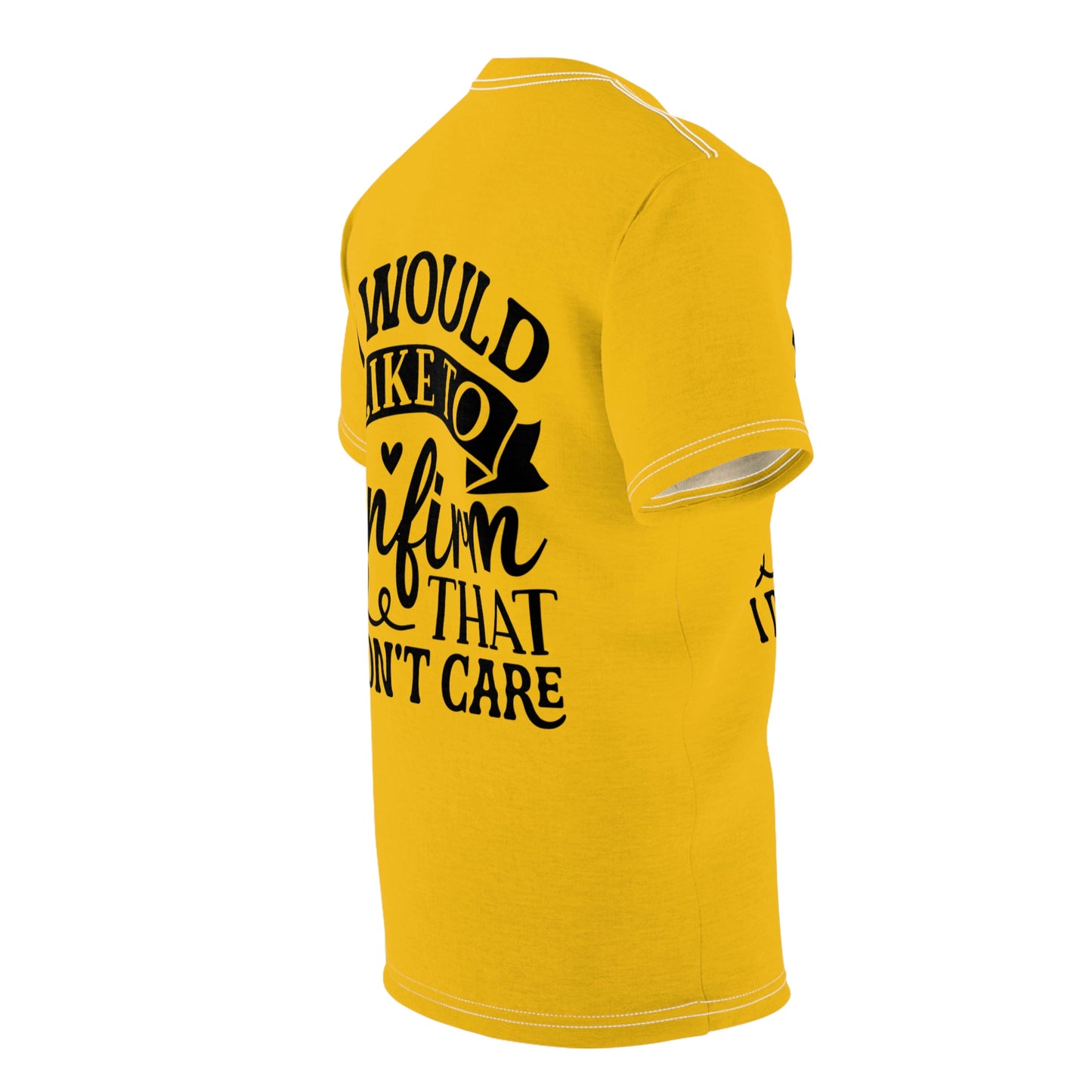 Yellow Unisex Cut & Sew Tee