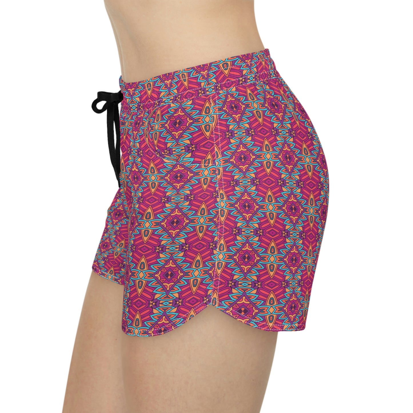 Mandala Pink Women's Casual Shorts