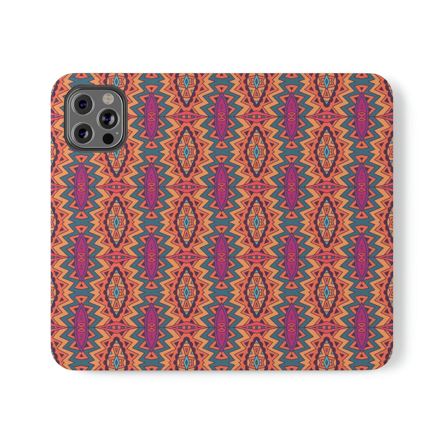 Orange Mandala Flip Cases