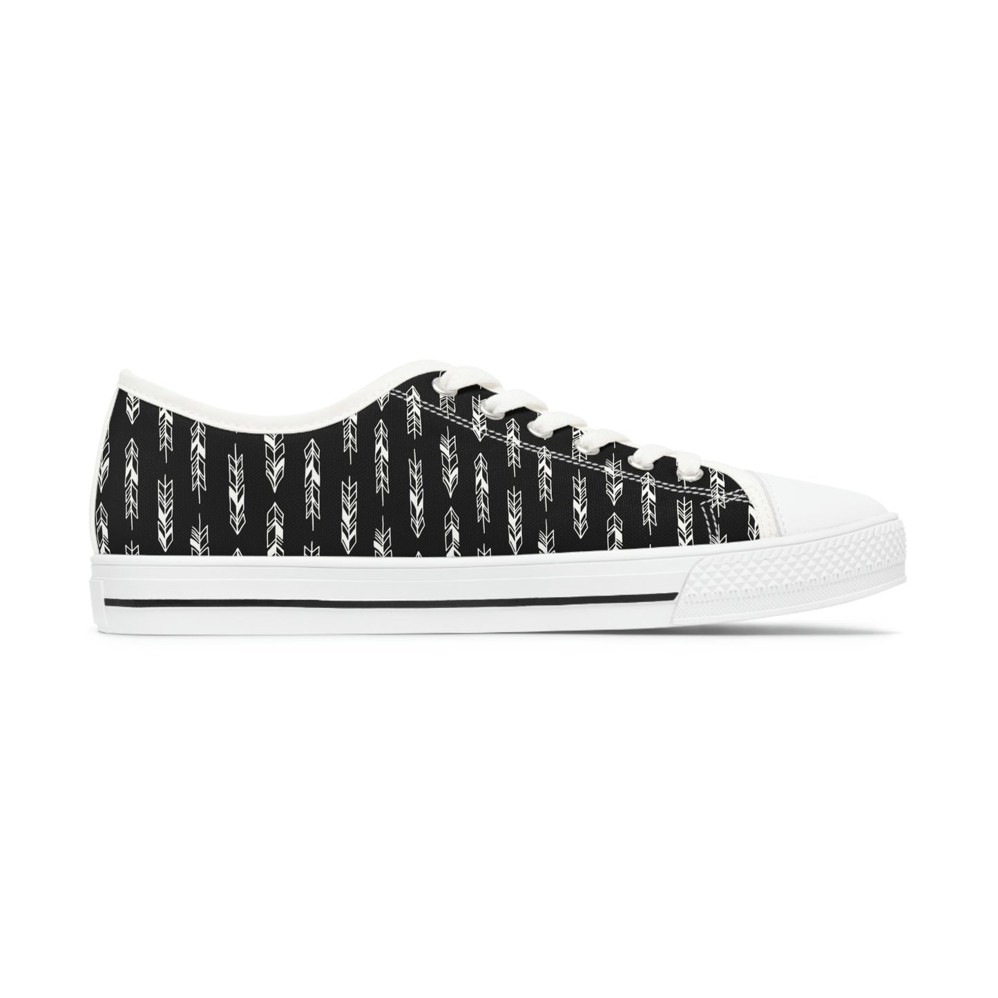 Black Women's Low Top Sneakers