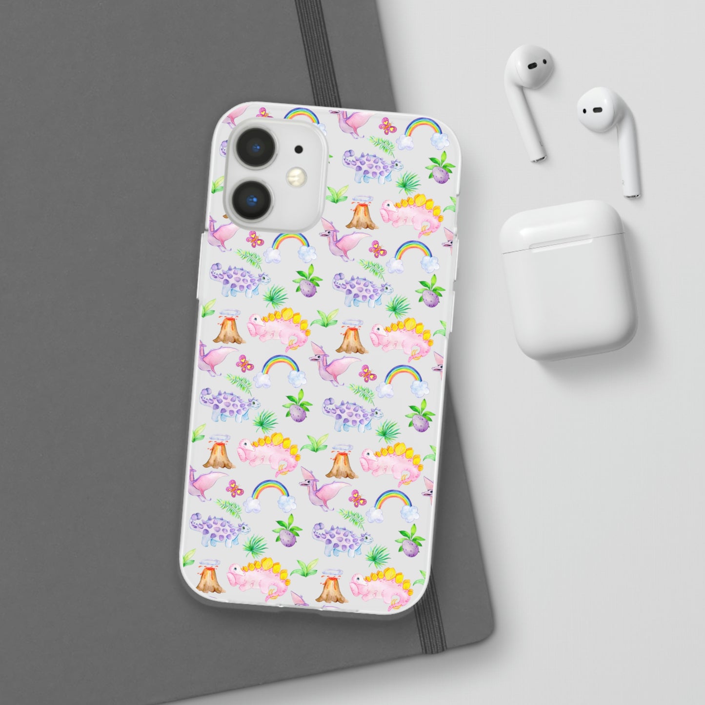 Pink Dinosaur Flexi Cases