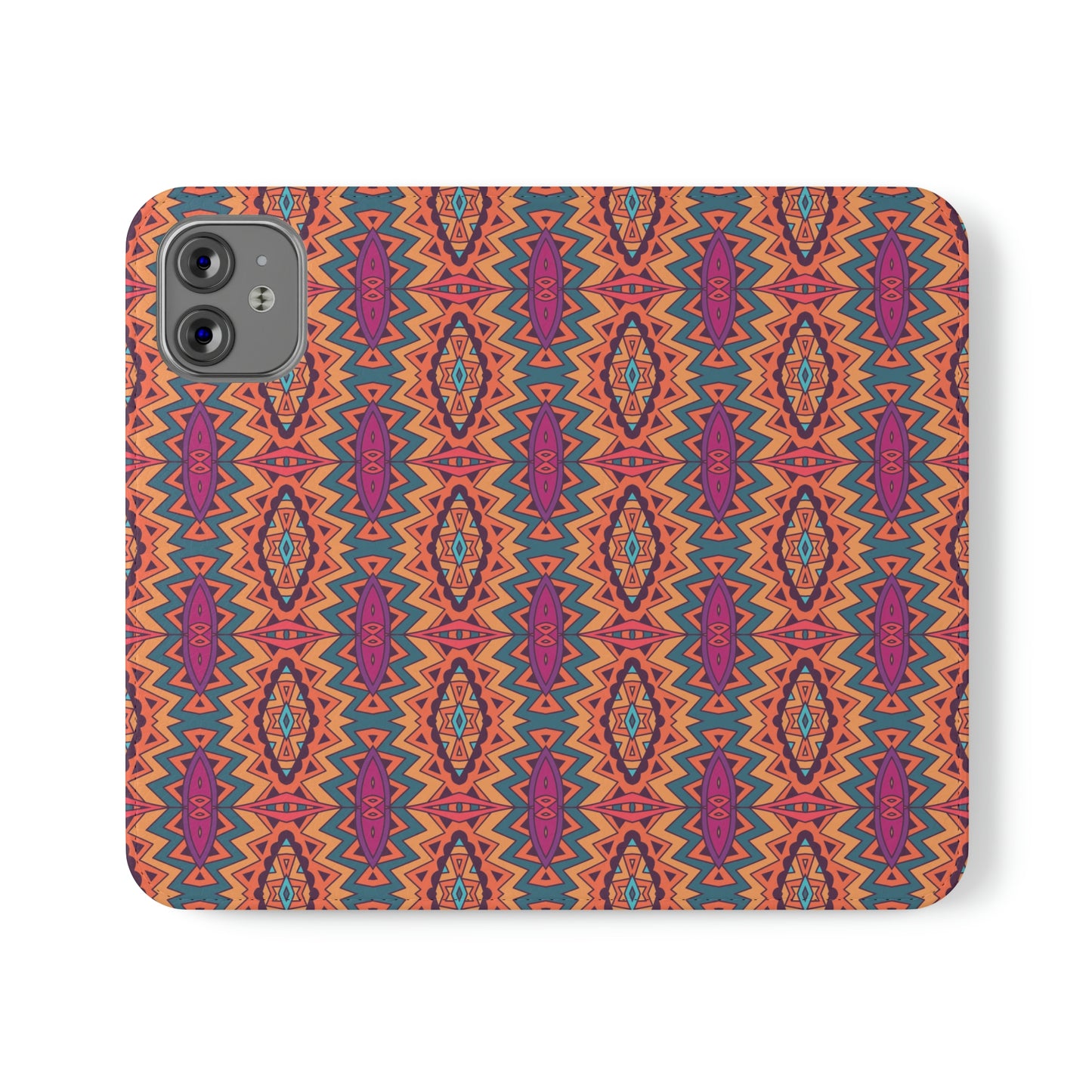 Orange Mandala Flip Cases