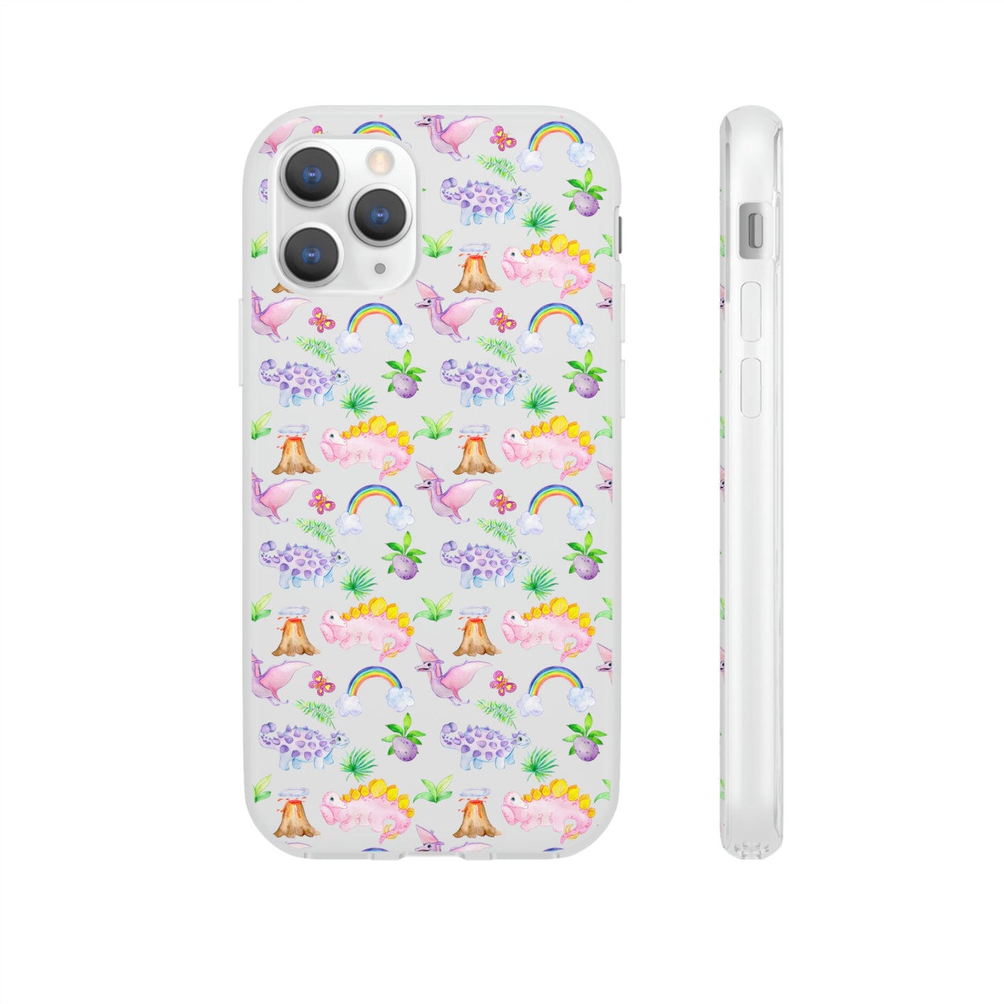 Pink Dinosaur Flexi Cases