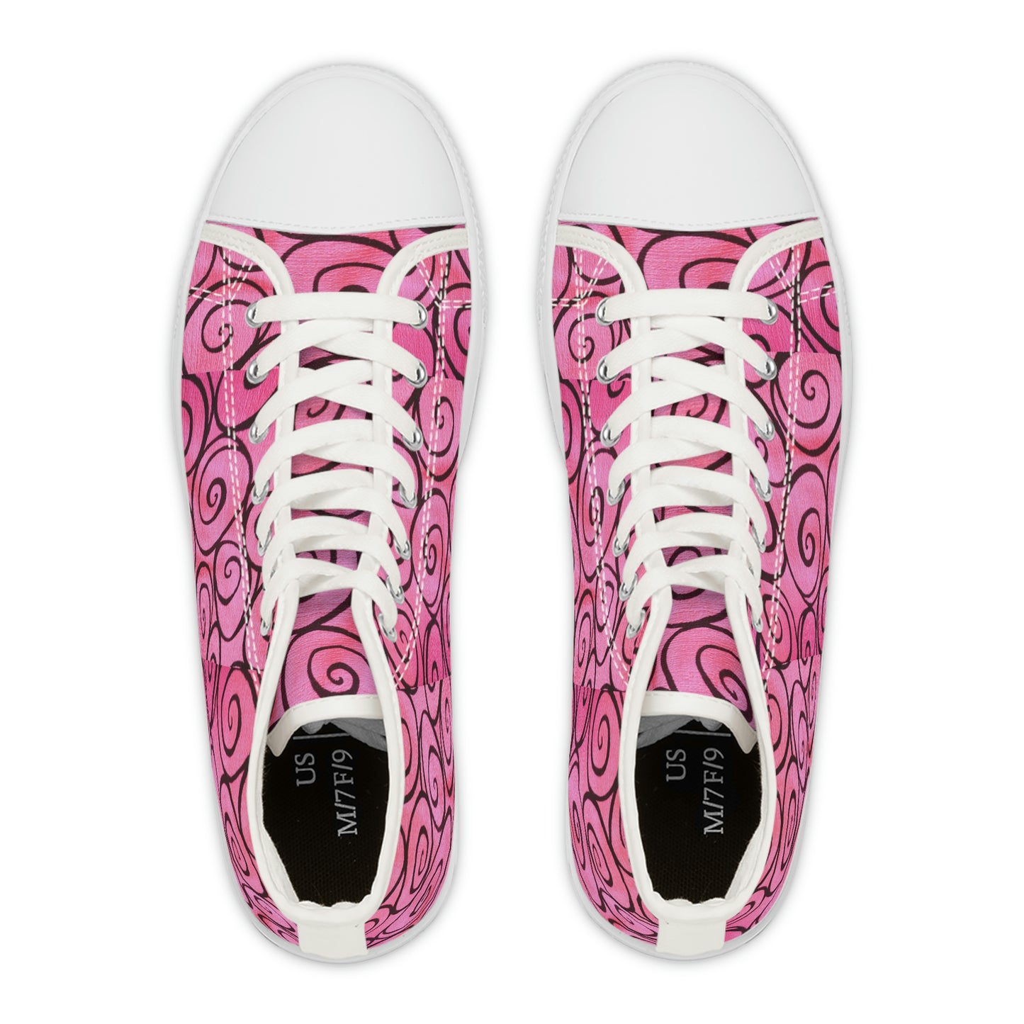 Pink Women's High Top Sneakers