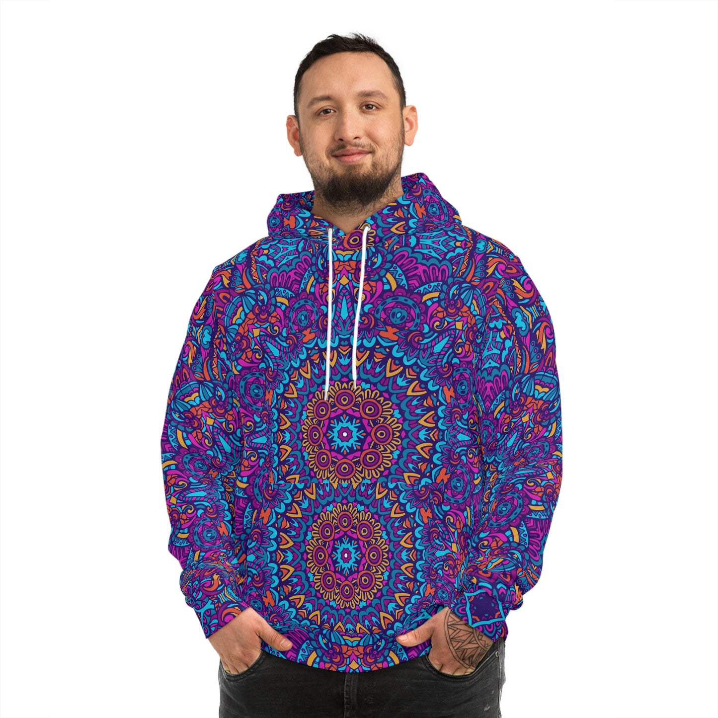 Mandala Blue Fashion Hoodie