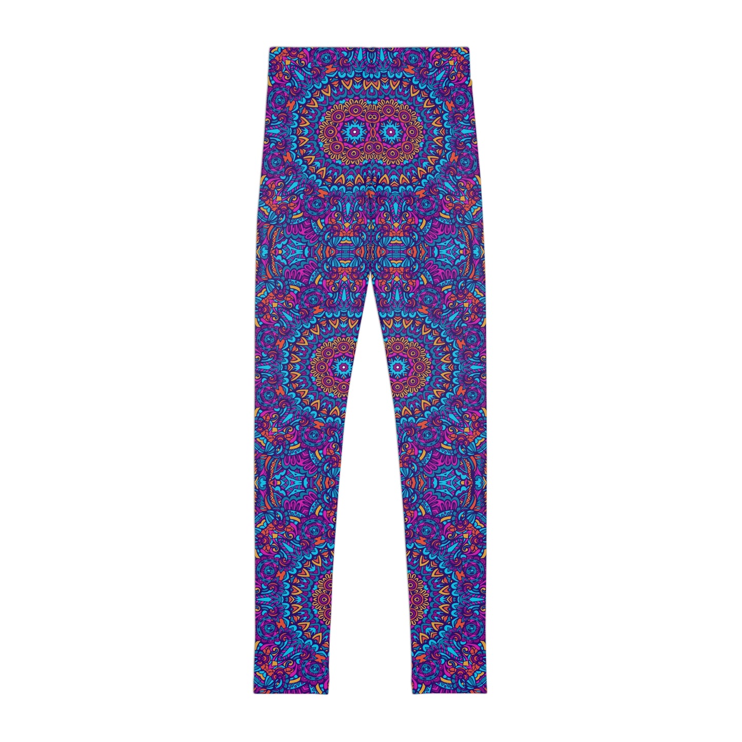 Mandala Blue Youth Leggings