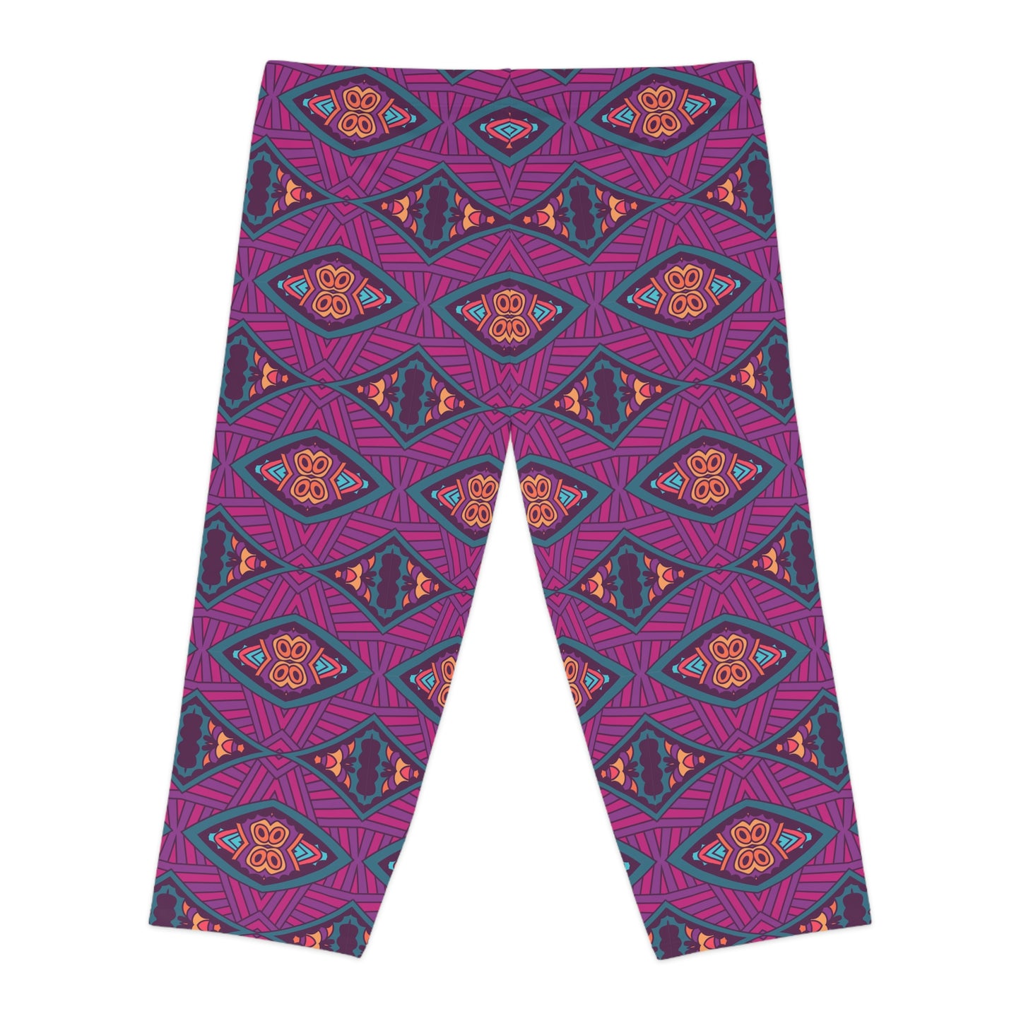 Mandala Purple Women's Capri Leggings