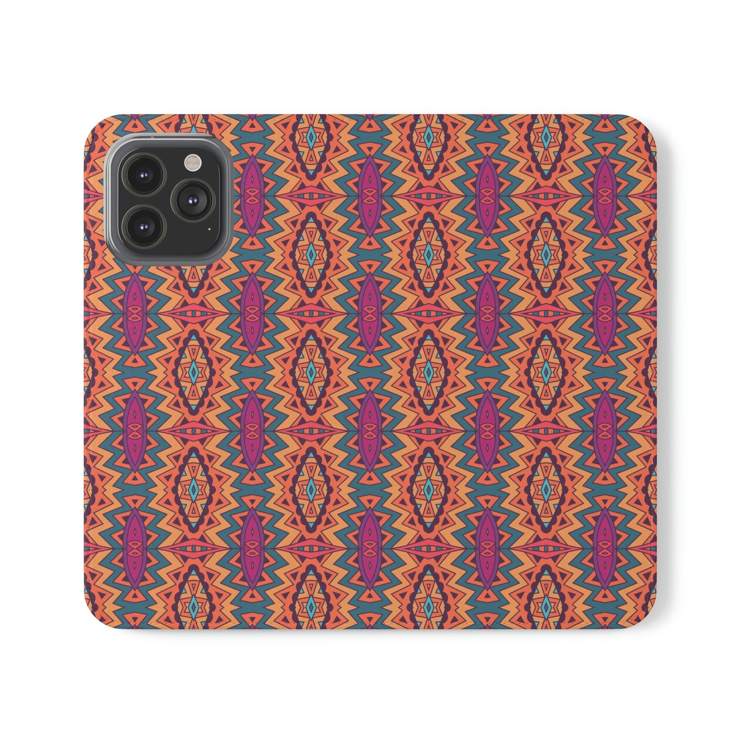 Orange Mandala Flip Cases