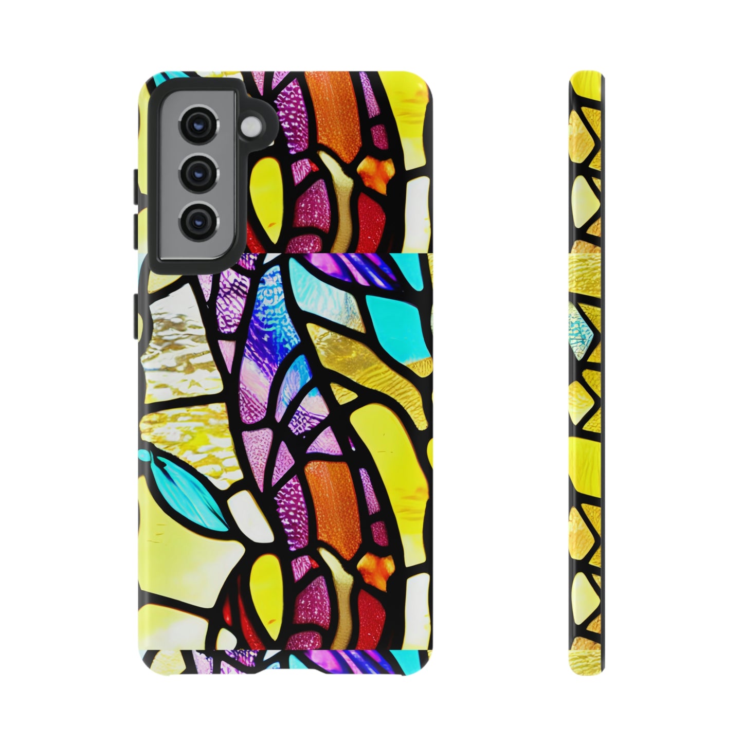 Mosaic Yellow Tough Cases