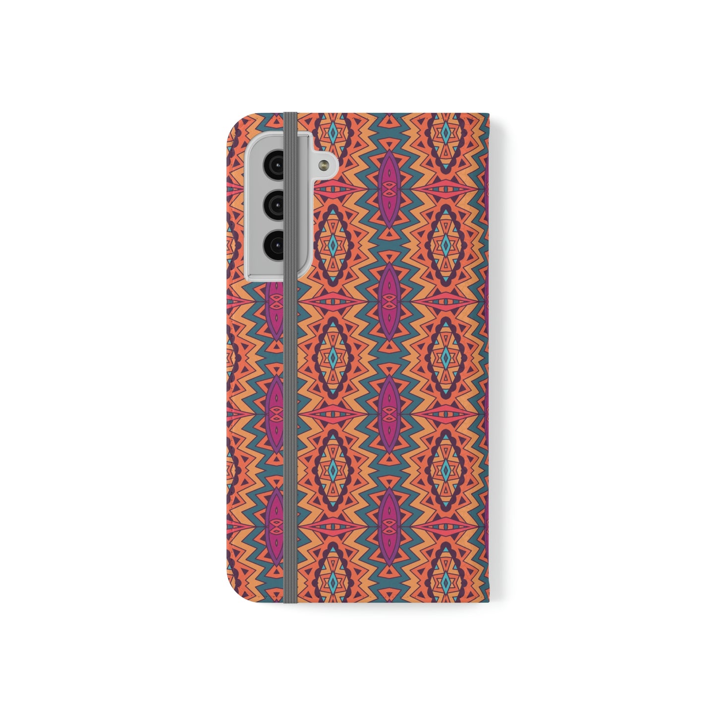 Orange Mandala Flip Cases