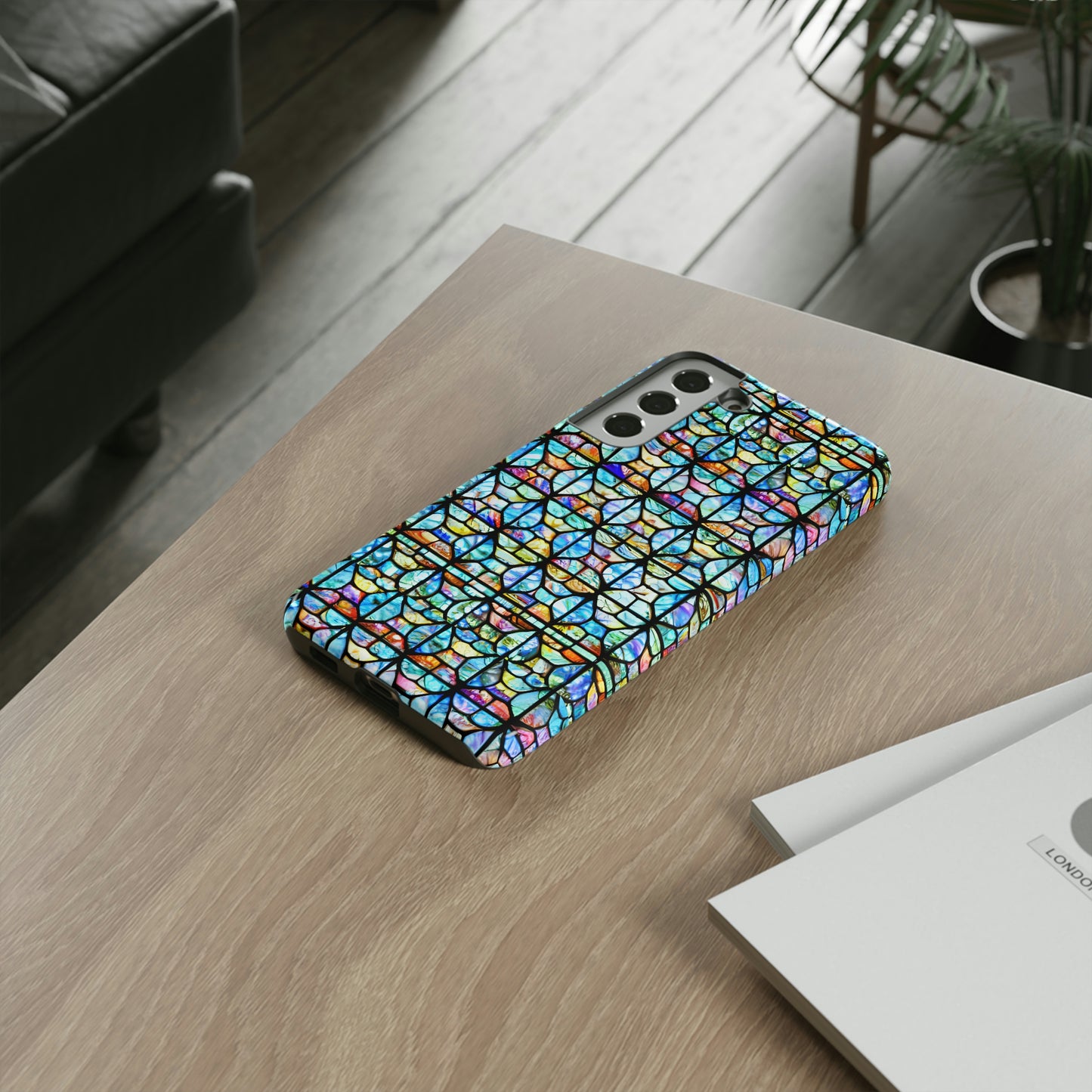 Mosaic Light Blue Tough Cases