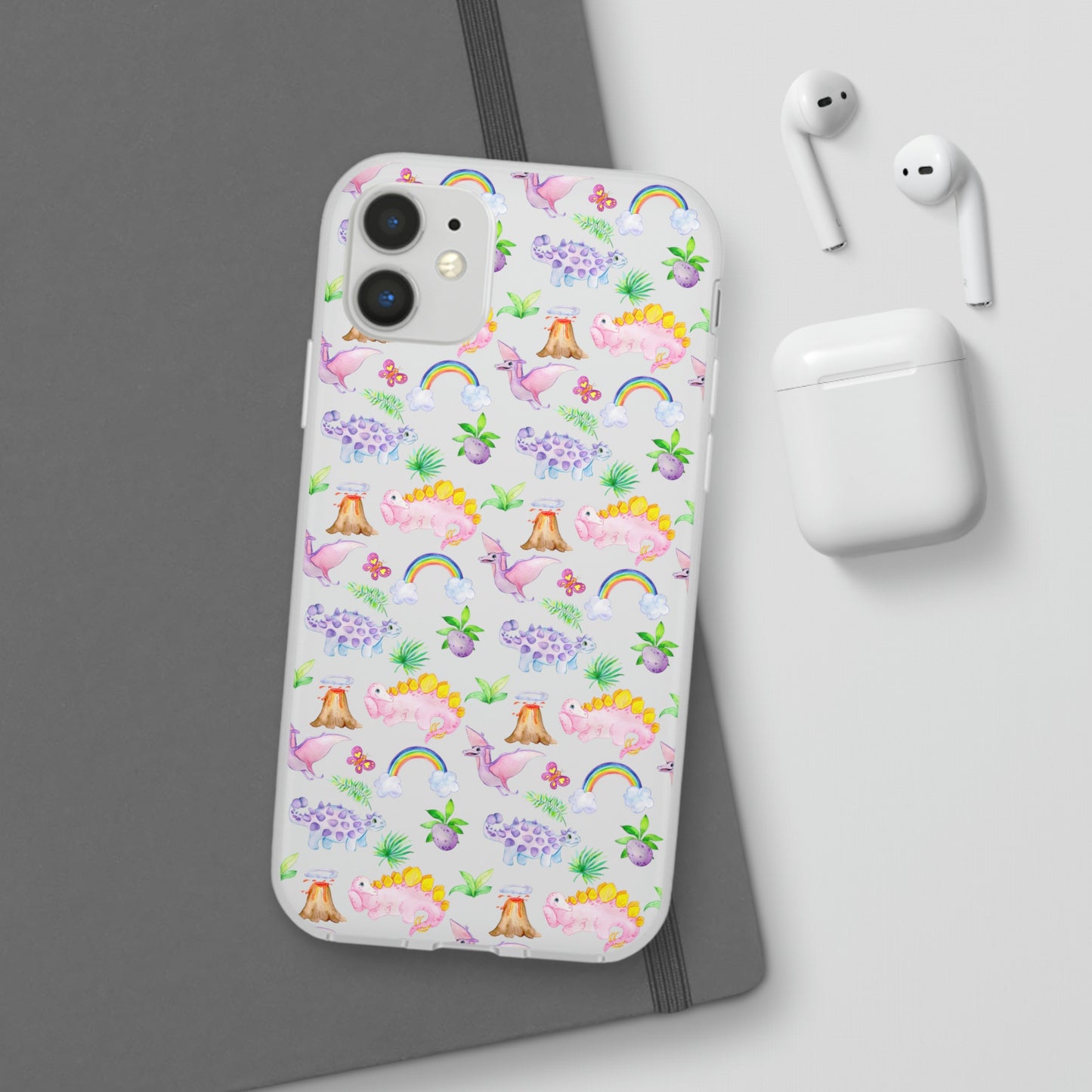 Pink Dinosaur Flexi Cases