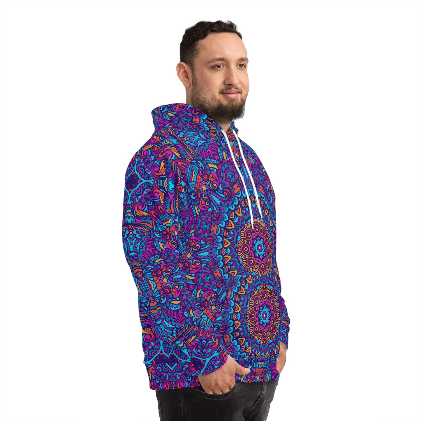 Mandala Blue Fashion Hoodie