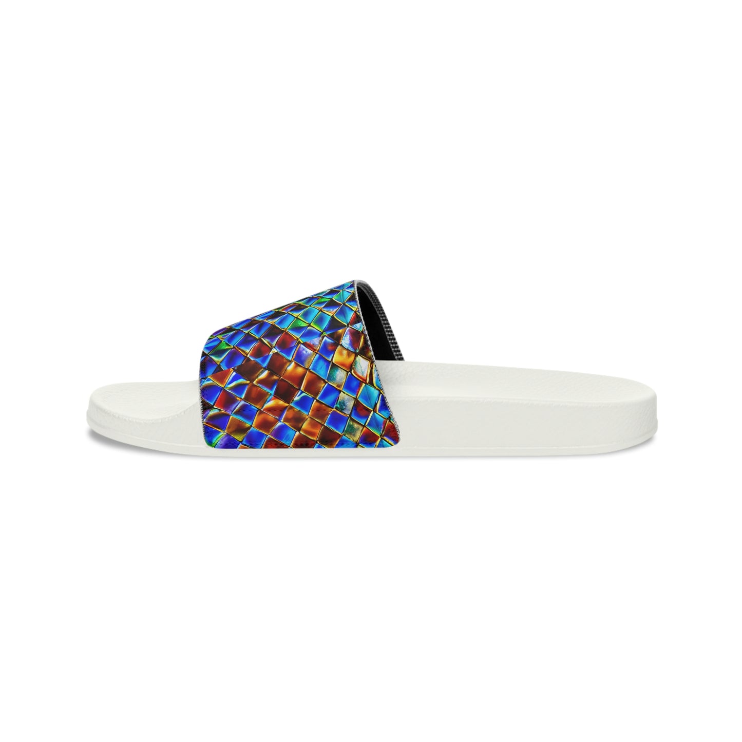 Mosaic Blue Women's Slide Sandals