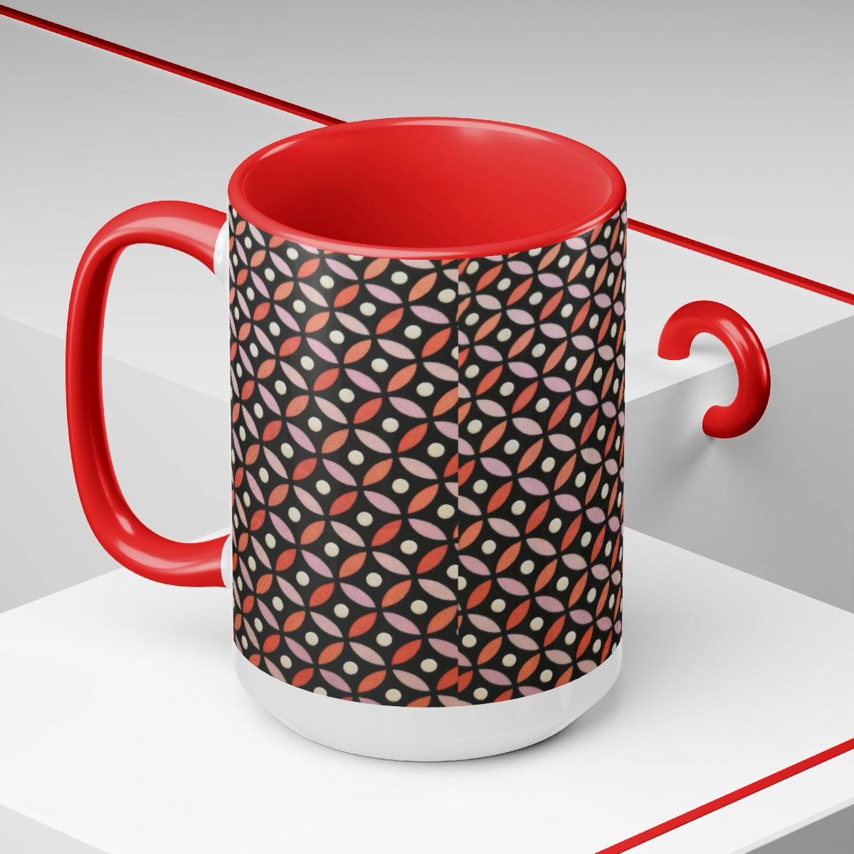 PP Two-Tone Coffee Mugs, 15oz