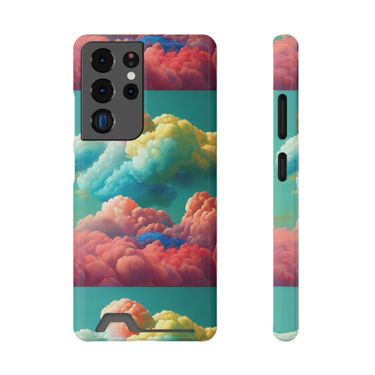 Cloud Candy Phone Case With Card Holder