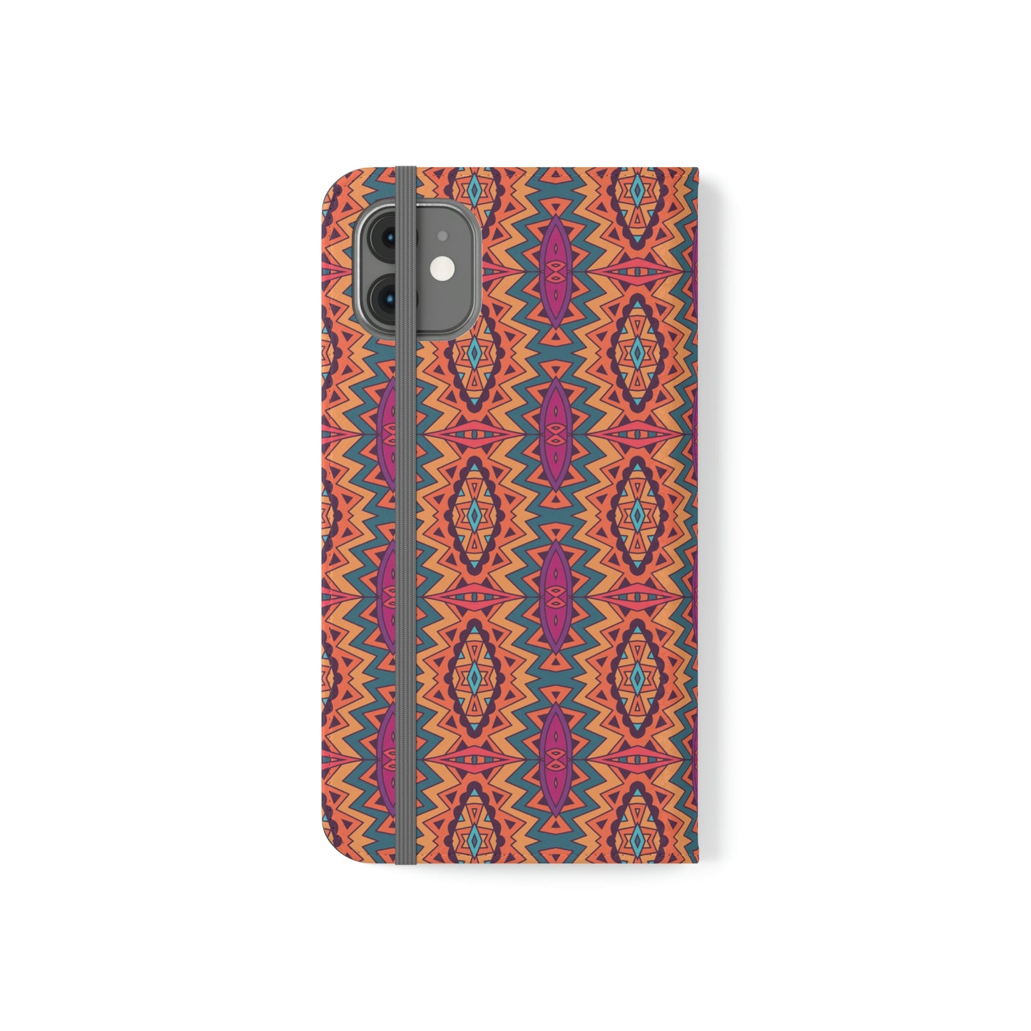 Orange Mandala Flip Cases