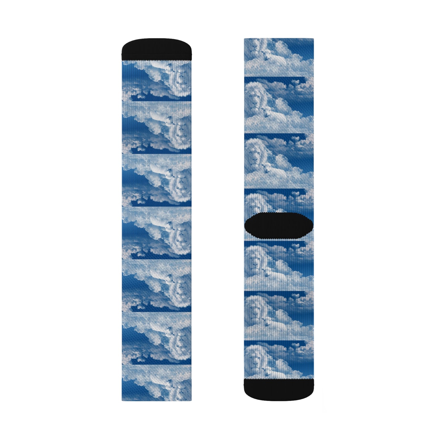 Lion Blue Sublimation Socks