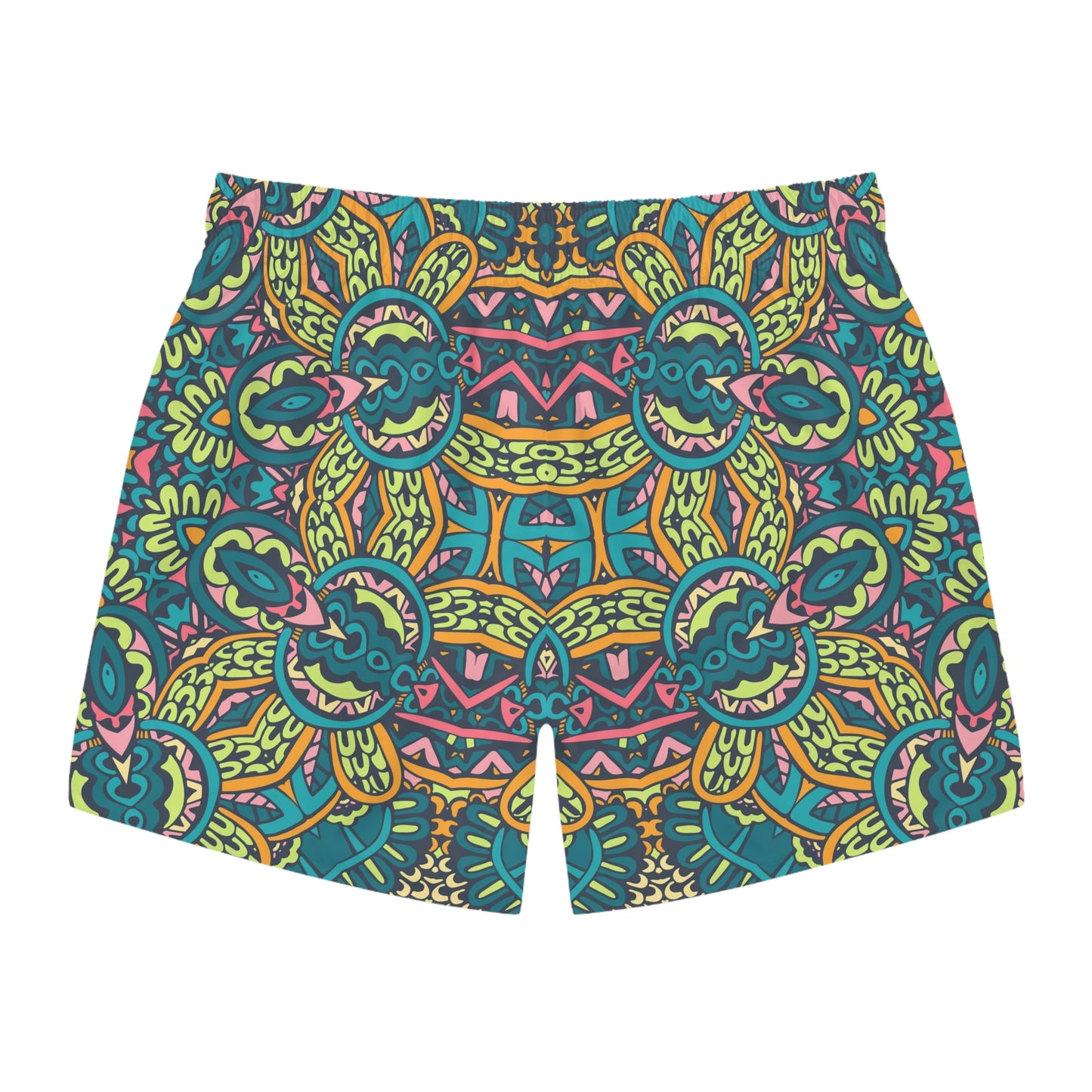 Mandala Green Swim Trunks