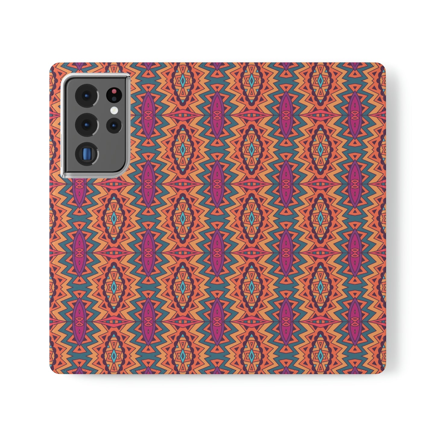 Orange Mandala Flip Cases