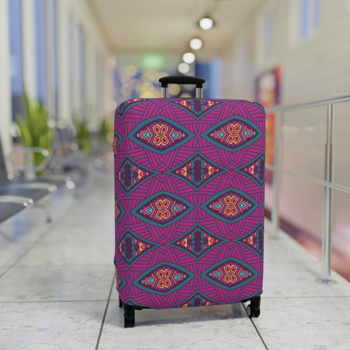 Purple Mandala Luggage Cover