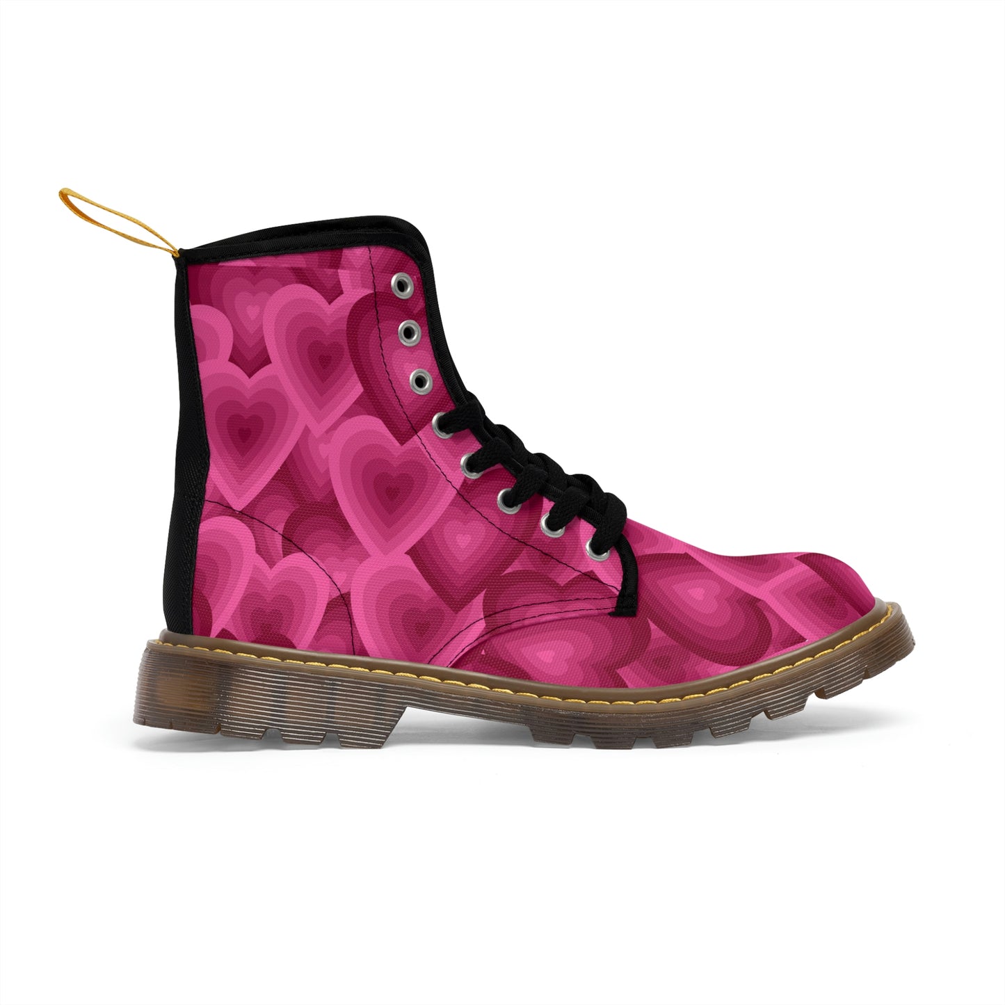 Valentine Heart Women's Canvas Boots