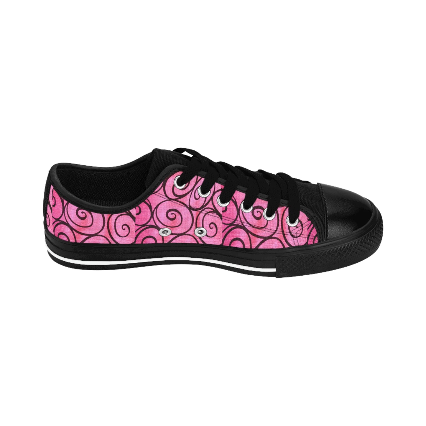 Pink Swirly Women's Sneakers