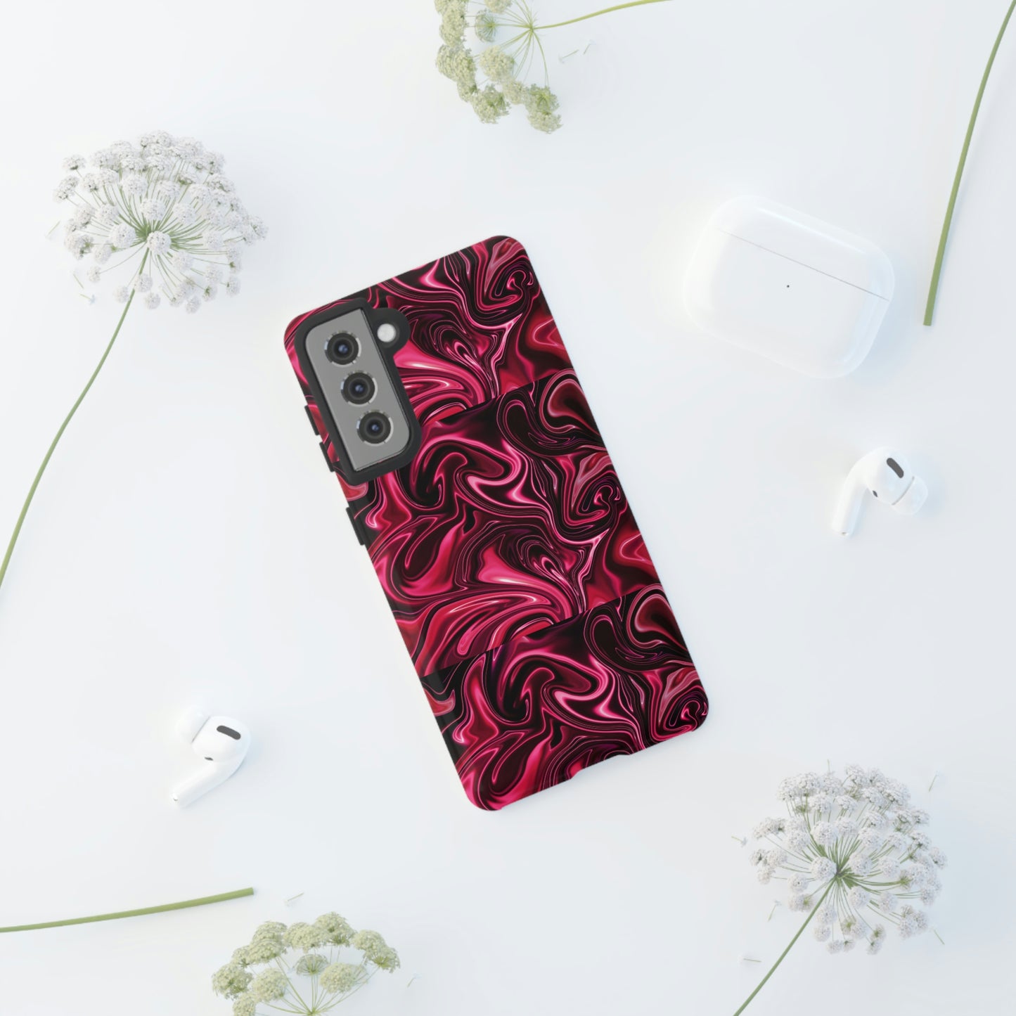 Marble Red Tough Cases