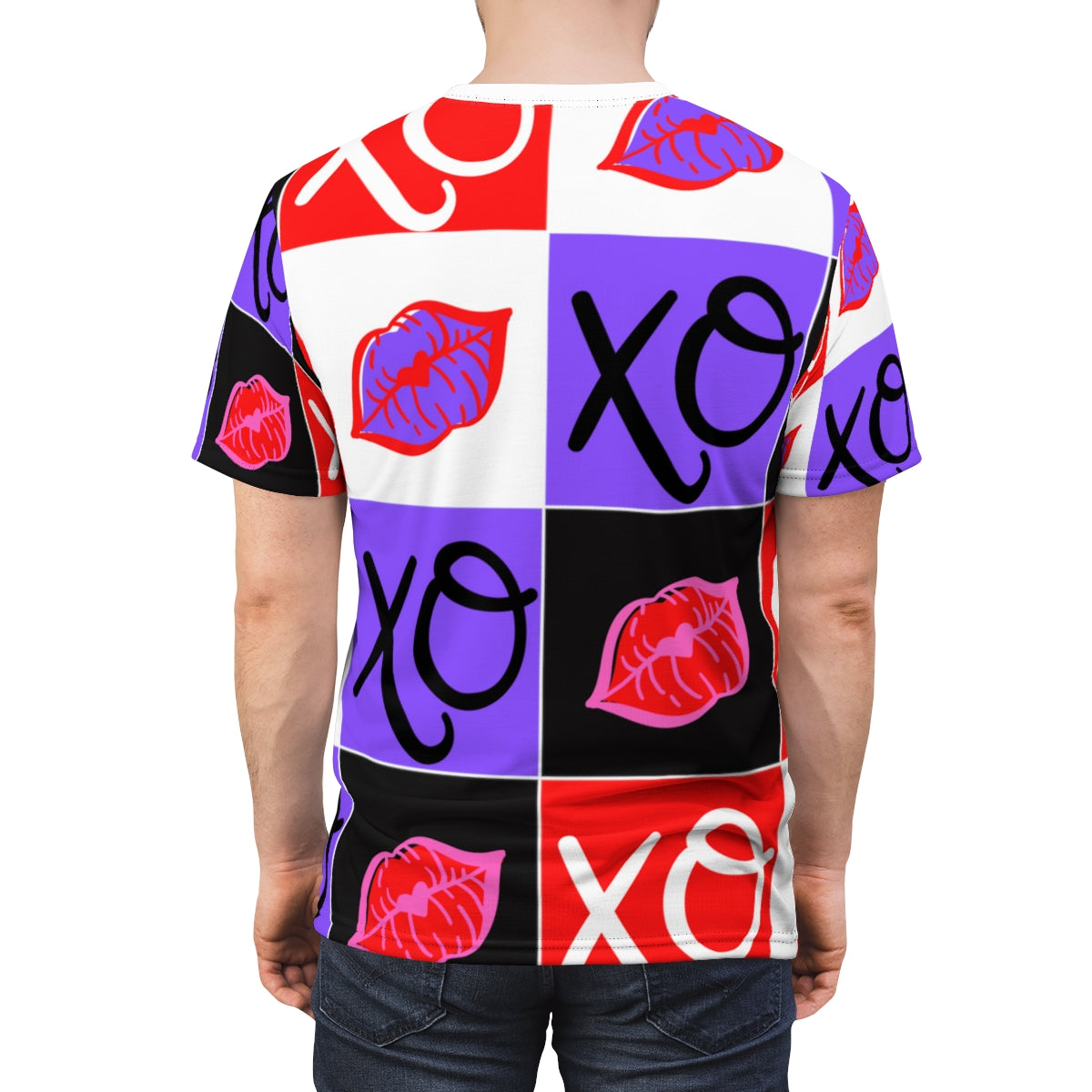 Hugs and kisses Red Unisex Cut & Sew Tee