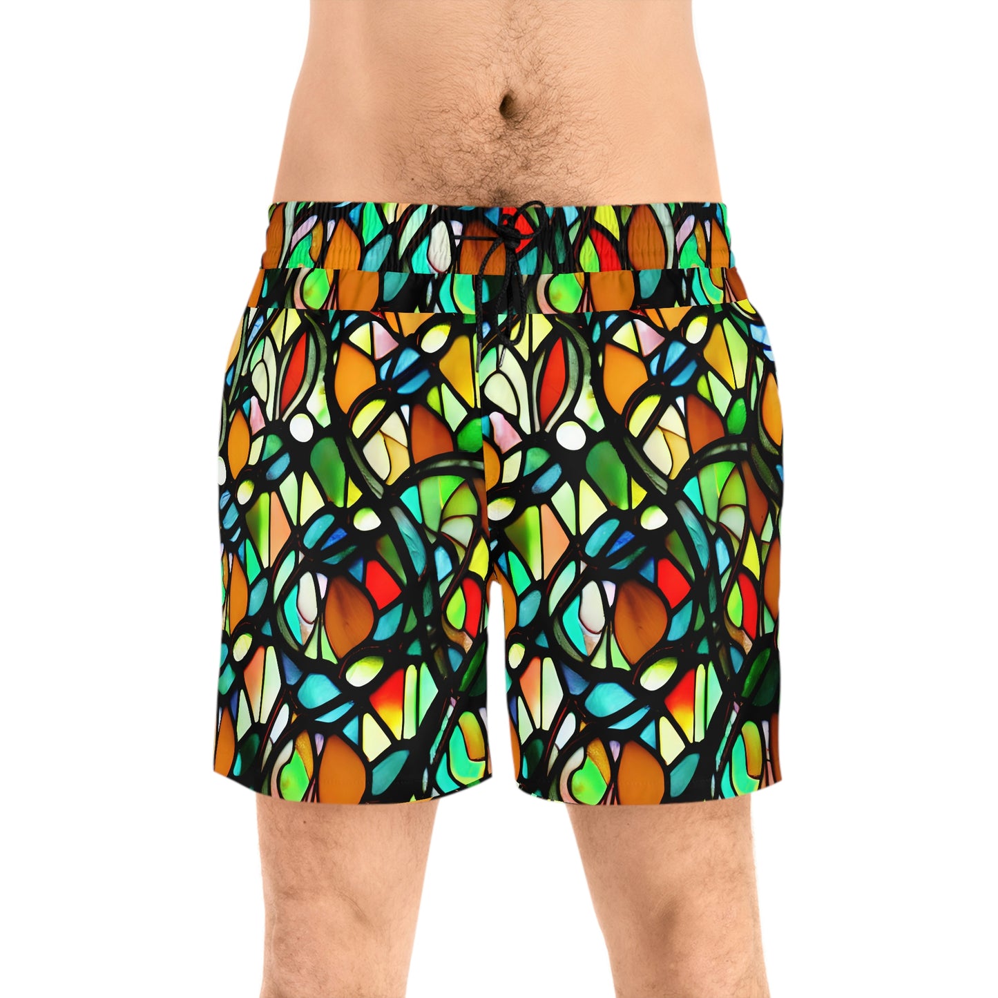 Mosaic Men's Mid-Length Swim Shorts