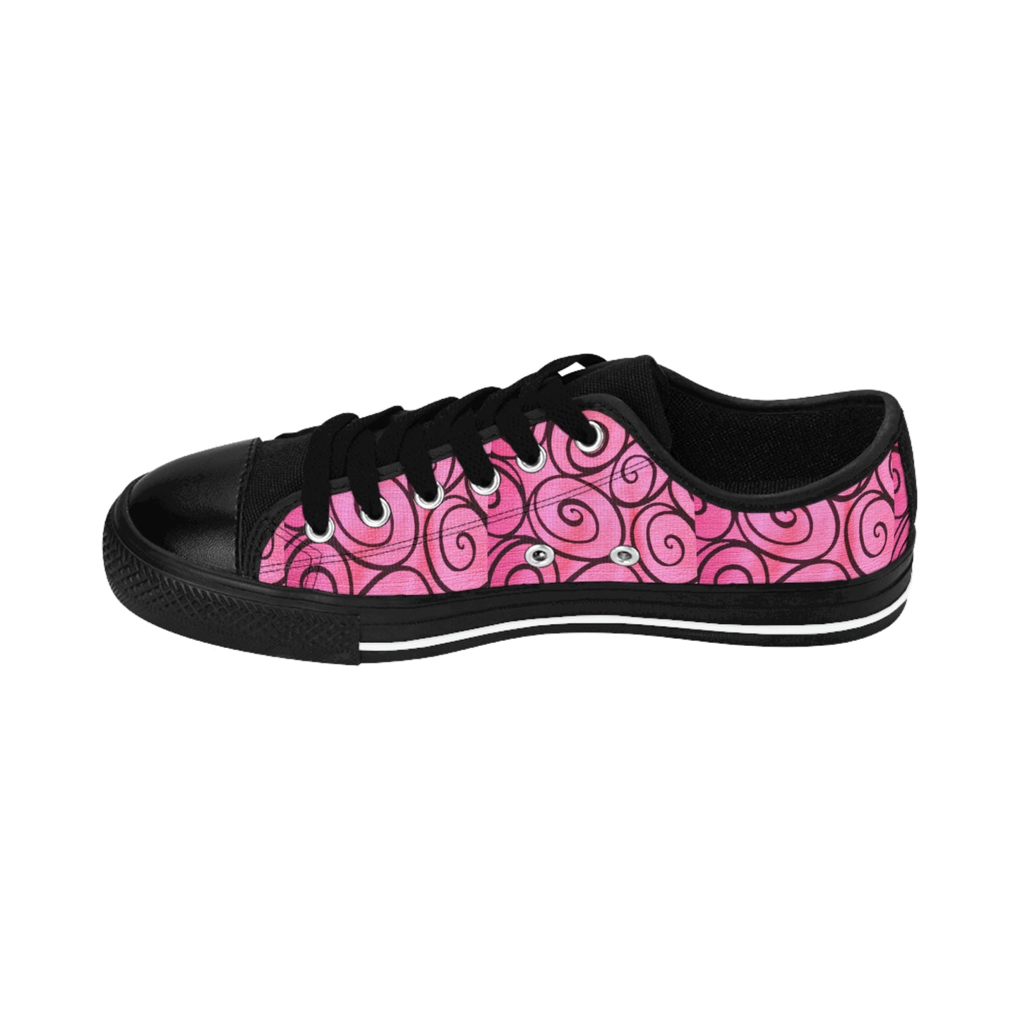 Pink Swirly Women's Sneakers