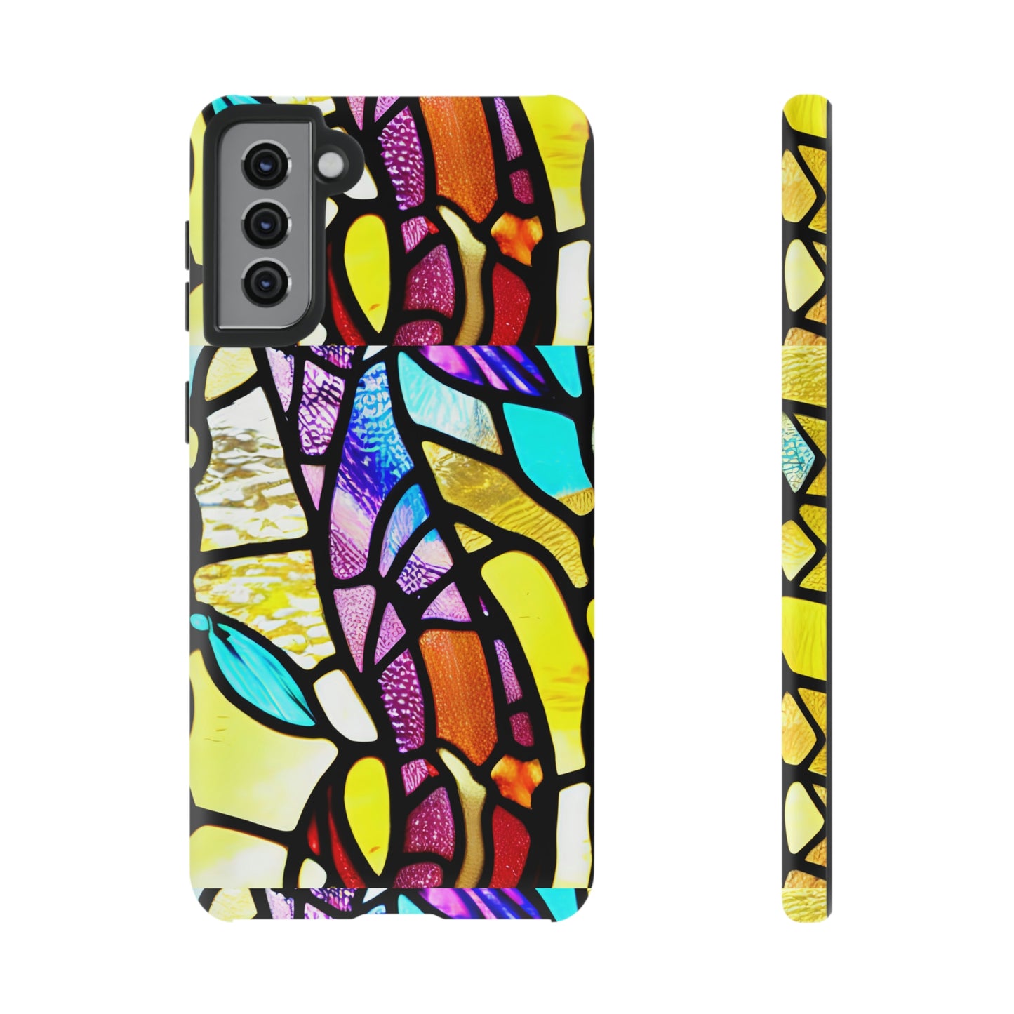 Mosaic Yellow Tough Cases