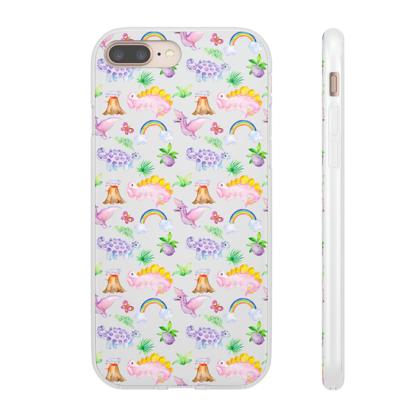 Pink Dinosaur Flexi Cases