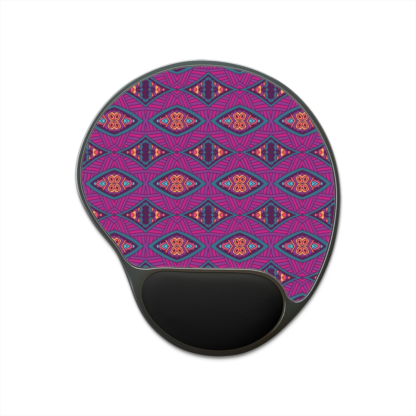 Purple Mandala Mouse Pad With Wrist Rest