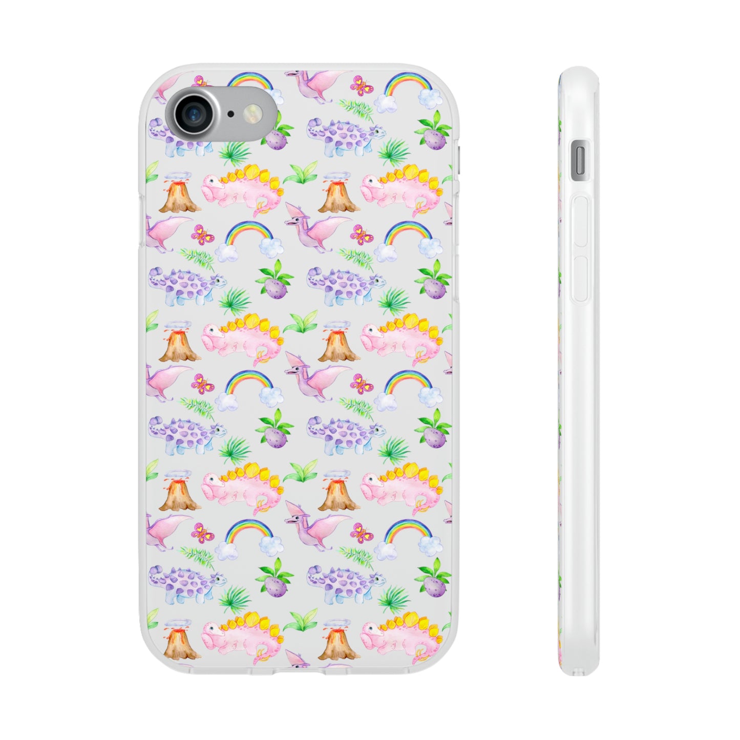 Pink Dinosaur Flexi Cases