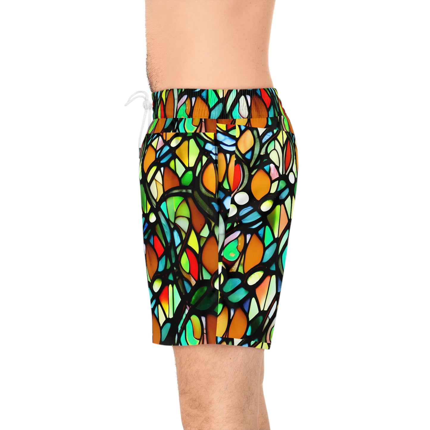 Mosaic Men's Mid-Length Swim Shorts