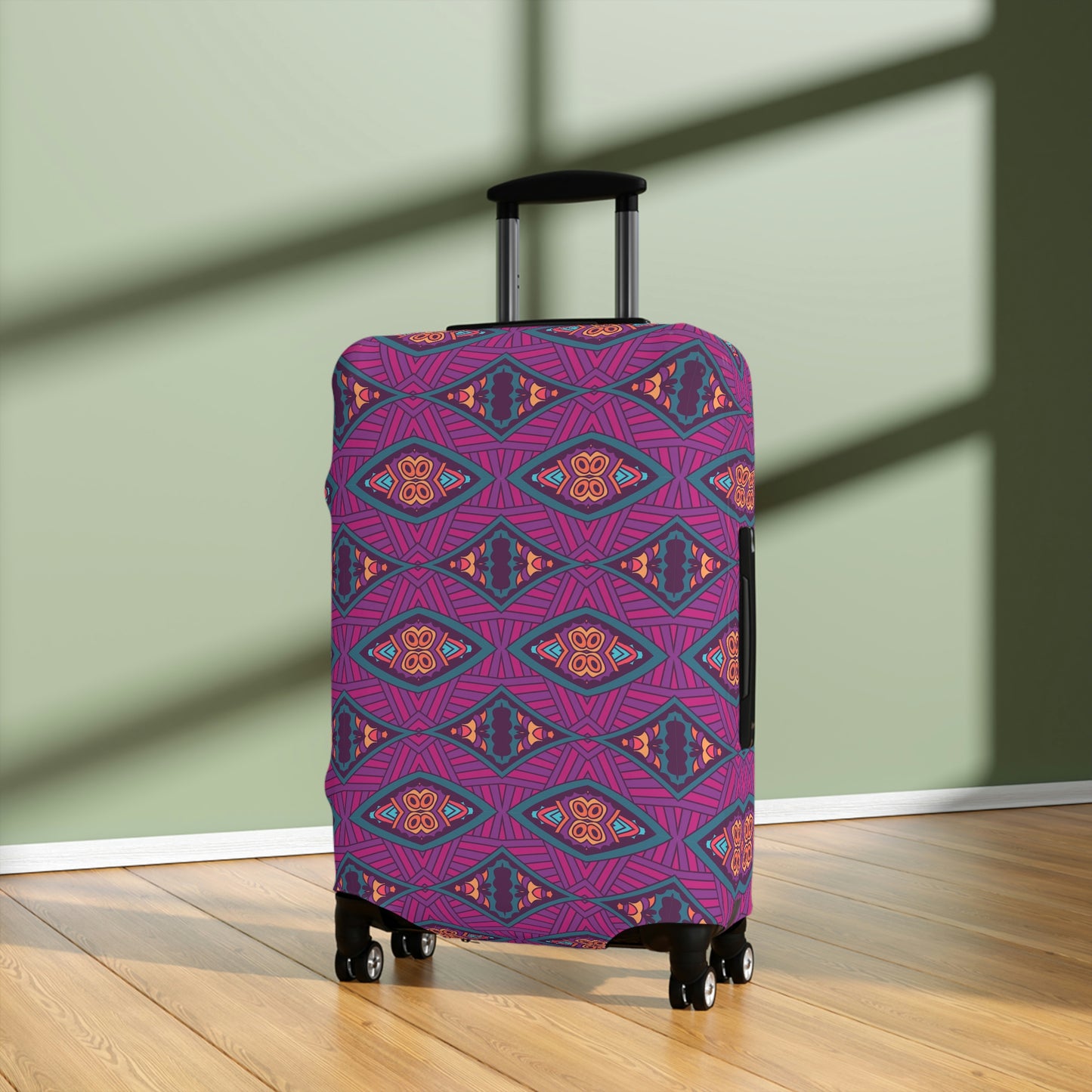 Purple Mandala Luggage Cover