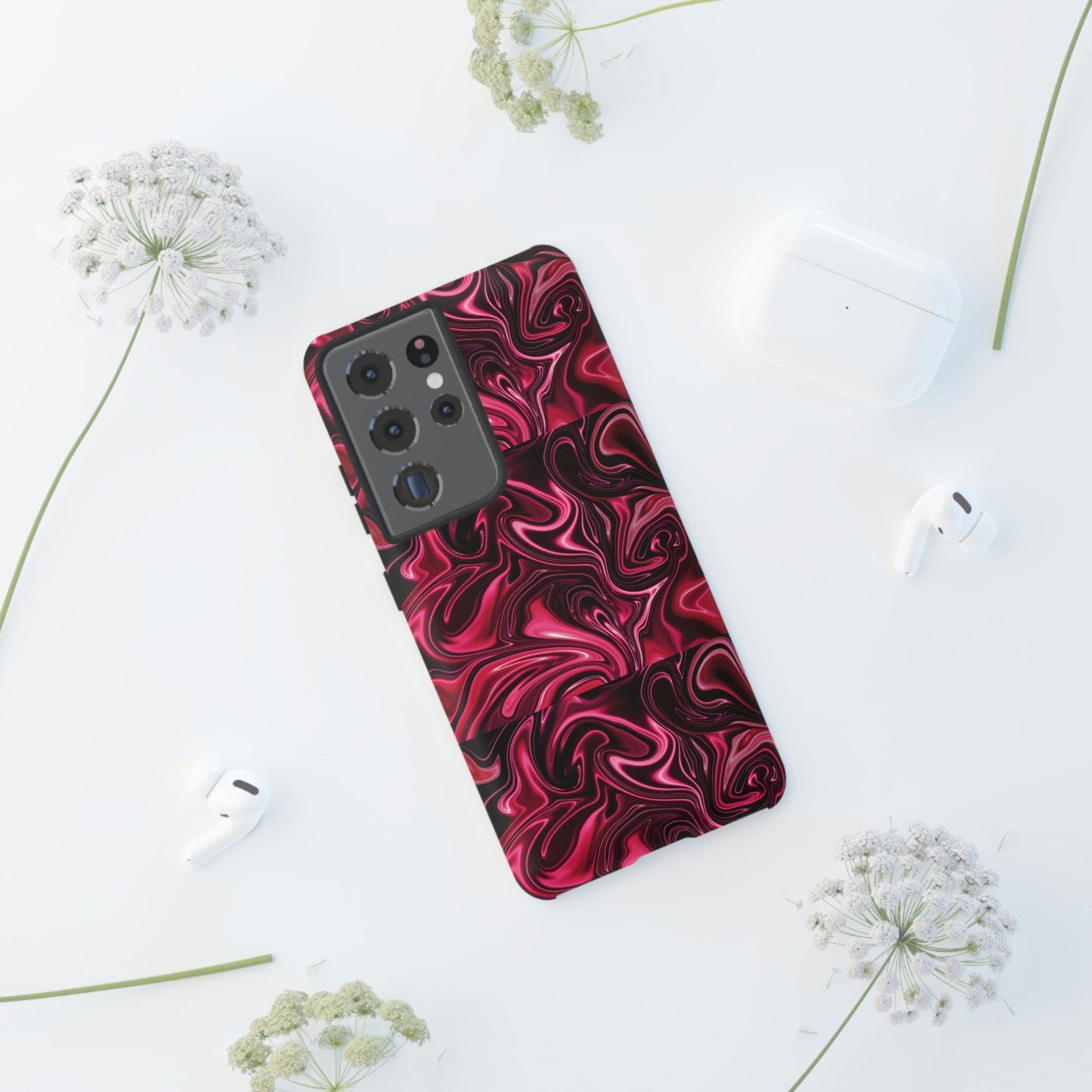 Marble Red Tough Cases