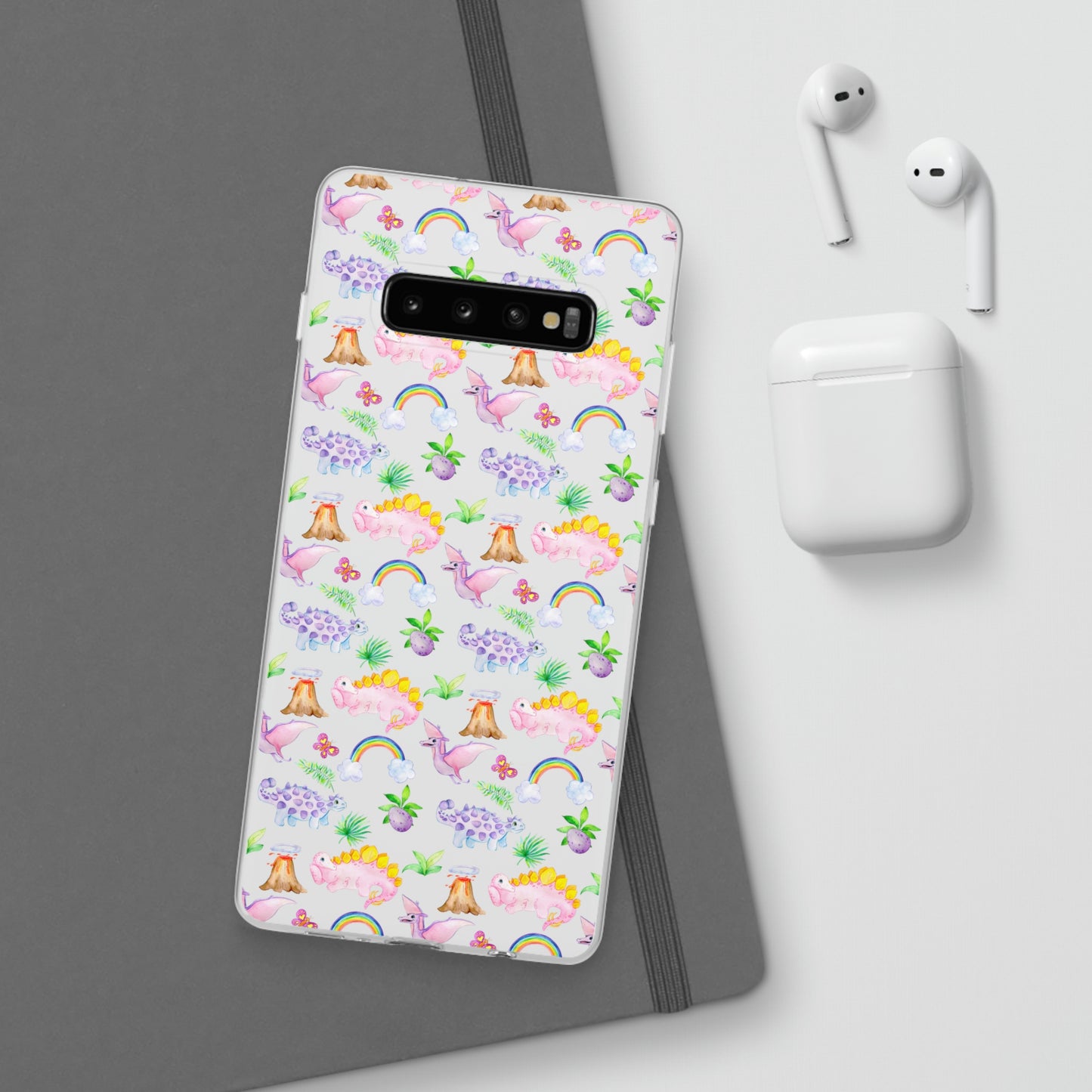 Pink Dinosaur Flexi Cases