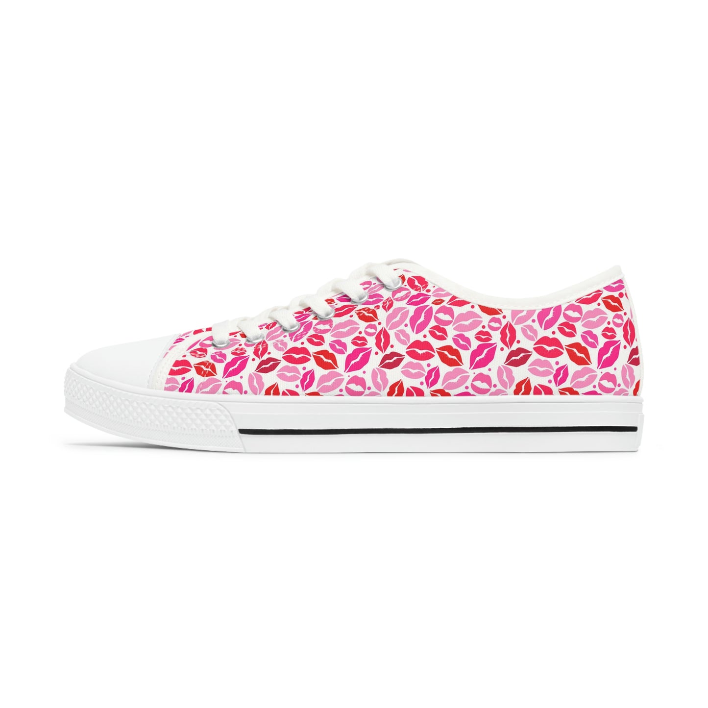 Valentine Kisses Women's Low Top Sneakers