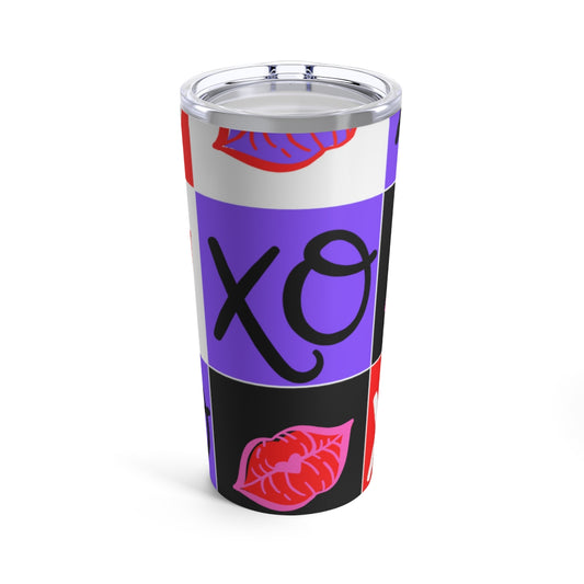 Hugs and Kisses Red Tumbler 20oz