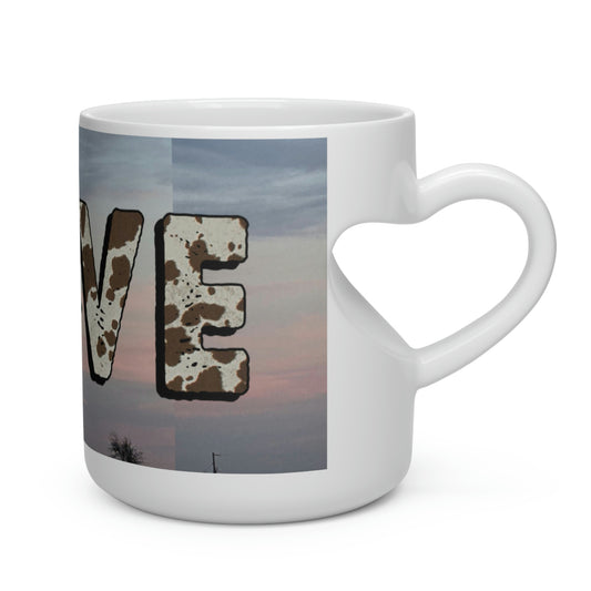 Sky Love Heart Shape Mug