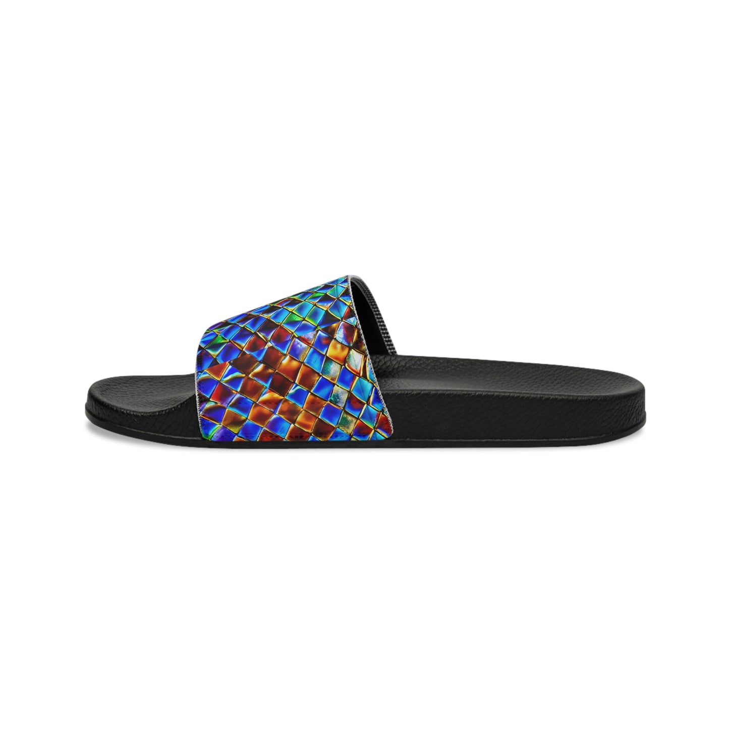 Mosaic Blue Women's Slide Sandals