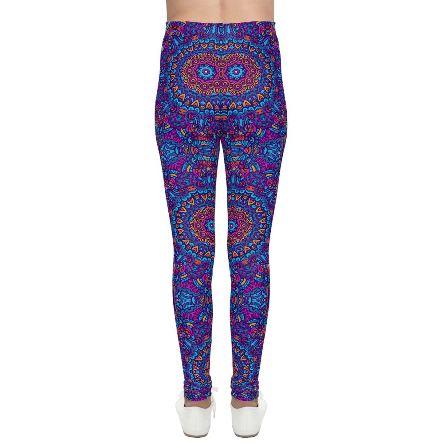 Mandala Blue Youth Leggings